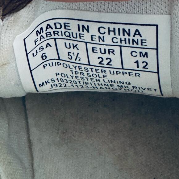 EUC MICHAEL KORS MONOGRAM PRINT LOGO SNEAKERS LITTLE KIDS 6 - Picture 4 of 4